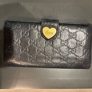 Black Gucci Ssima Wallet